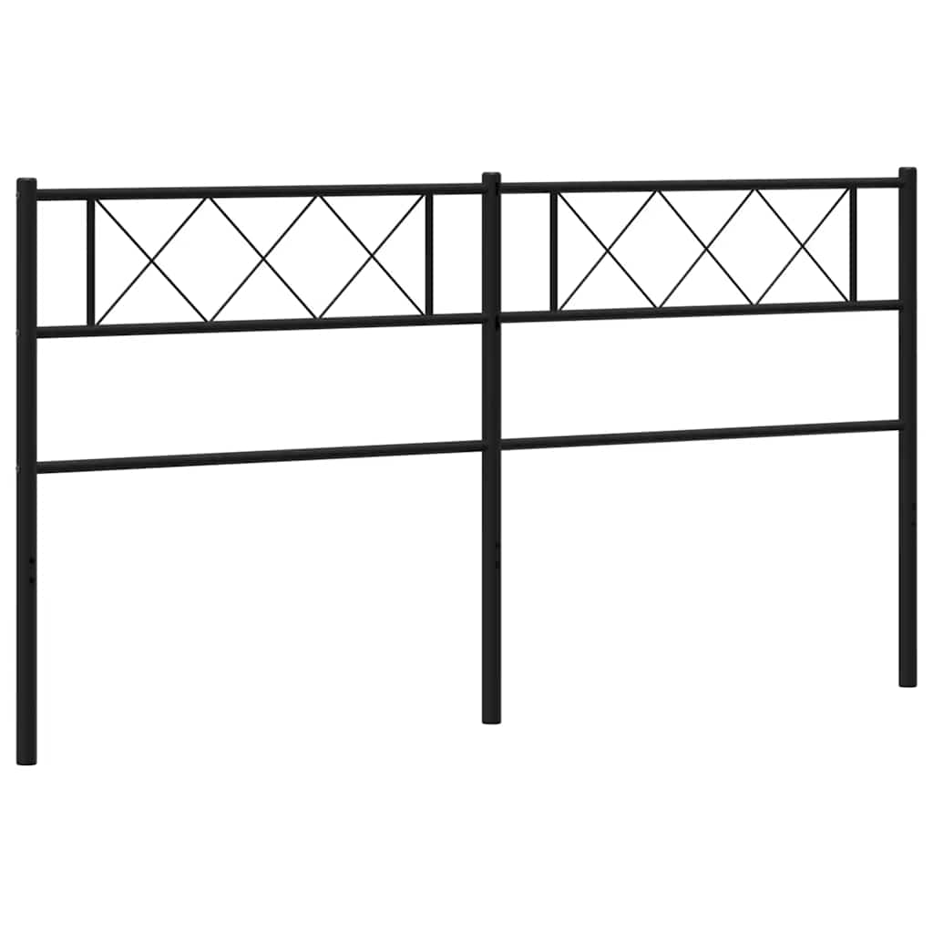 Vervangend hoofdbord 193 cm metaal zwart is nu te koop bij PeponiXL, paradijselijk wonen!