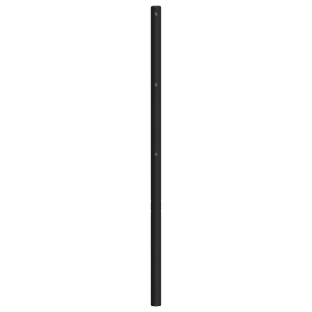Vervangend hoofdbord 200 cm metaal zwart is nu te koop bij PeponiXL, paradijselijk wonen!