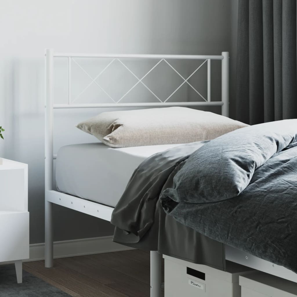 Vervangend hoofdbord 75 cm metaal wit is nu te koop bij PeponiXL, paradijselijk wonen!