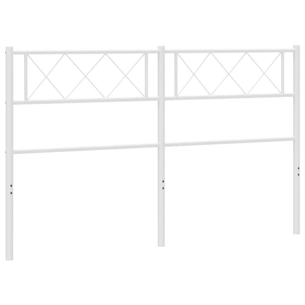 Vervangend hoofdbord 135 cm metaal wit is nu te koop bij PeponiXL, paradijselijk wonen!