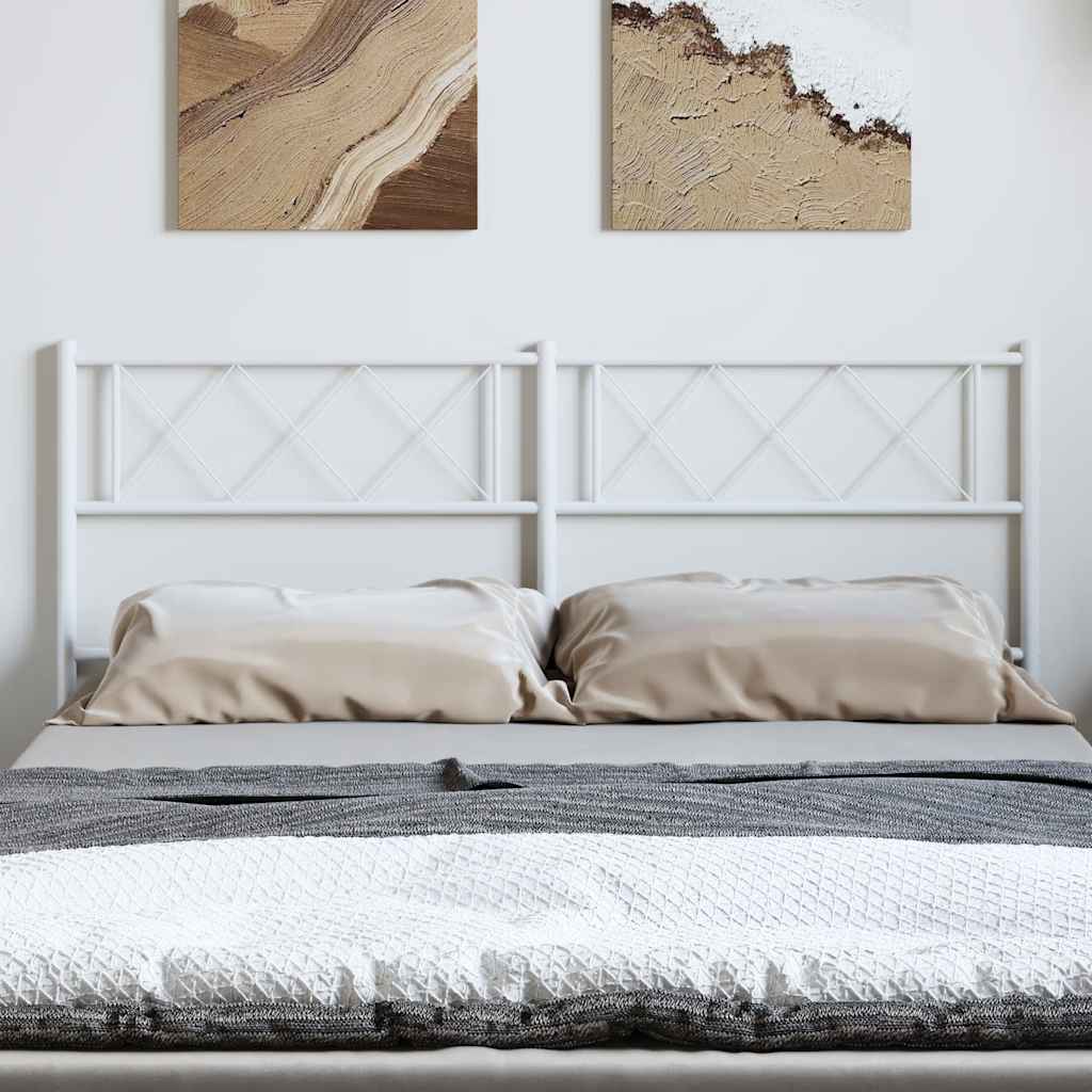 Vervangend hoofdbord 135 cm metaal wit is nu te koop bij PeponiXL, paradijselijk wonen!