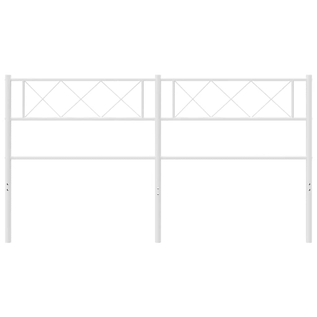 Vervangend hoofdbord 135 cm metaal wit is nu te koop bij PeponiXL, paradijselijk wonen!