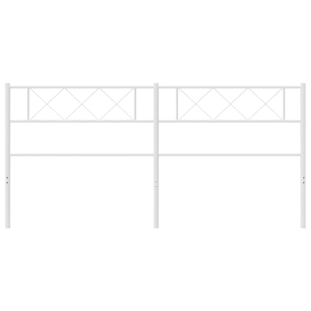 Vervangend hoofdbord 180 cm metaal wit is nu te koop bij PeponiXL, paradijselijk wonen!