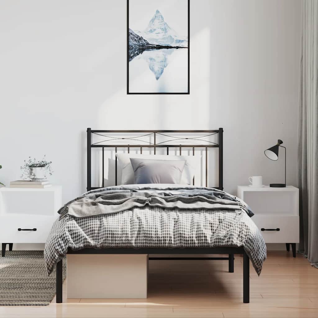 Vervangend hoofdbord 193 cm metaal wit is nu te koop bij PeponiXL, paradijselijk wonen!