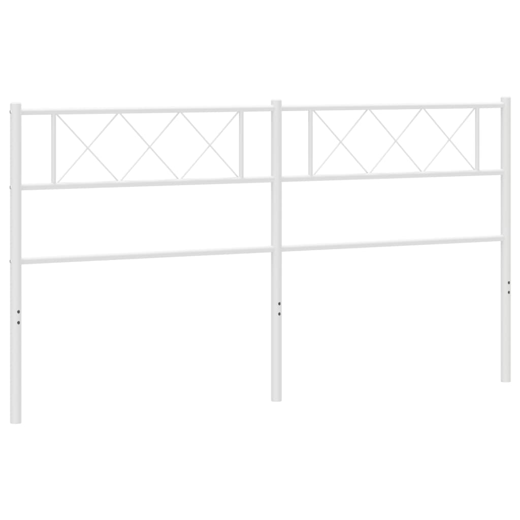 Vervangend hoofdbord 200 cm metaal wit is nu te koop bij PeponiXL, paradijselijk wonen!
