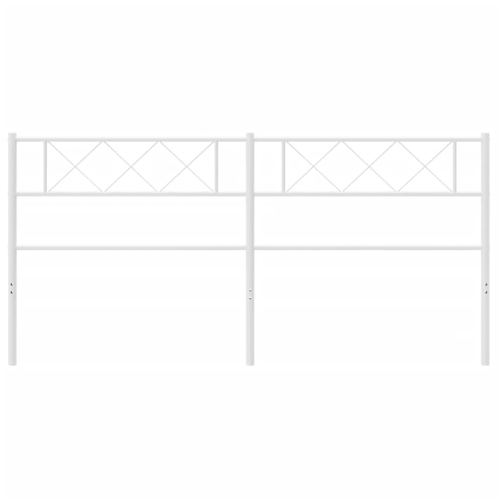 Vervangend hoofdbord 200 cm metaal wit is nu te koop bij PeponiXL, paradijselijk wonen!