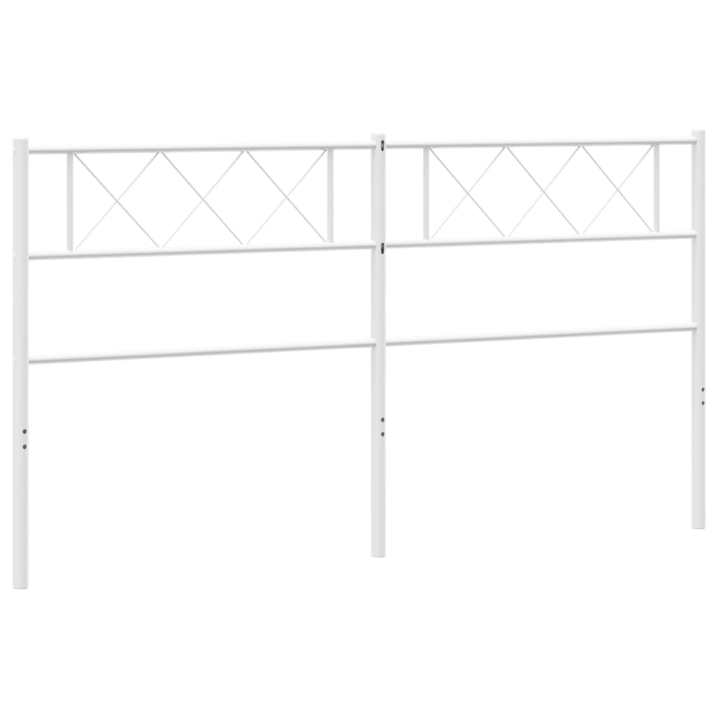 Vervangend hoofdbord 200 cm metaal wit is nu te koop bij PeponiXL, paradijselijk wonen!