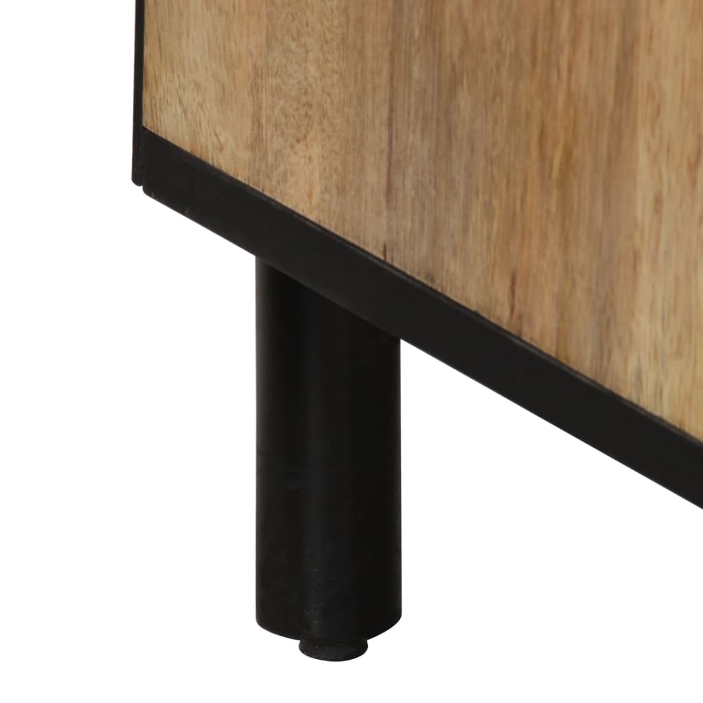 Bijzetkasten 2 st 60x33x75 cm massief mangohout is nu te koop bij PeponiXL, paradijselijk wonen!