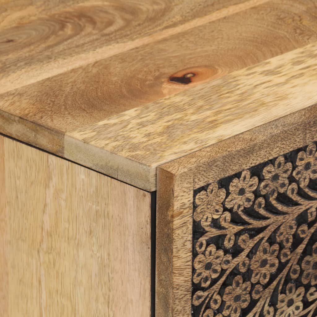 Bijzetkasten 3 st 60x33x75 cm massief mangohout is nu te koop bij PeponiXL, paradijselijk wonen!