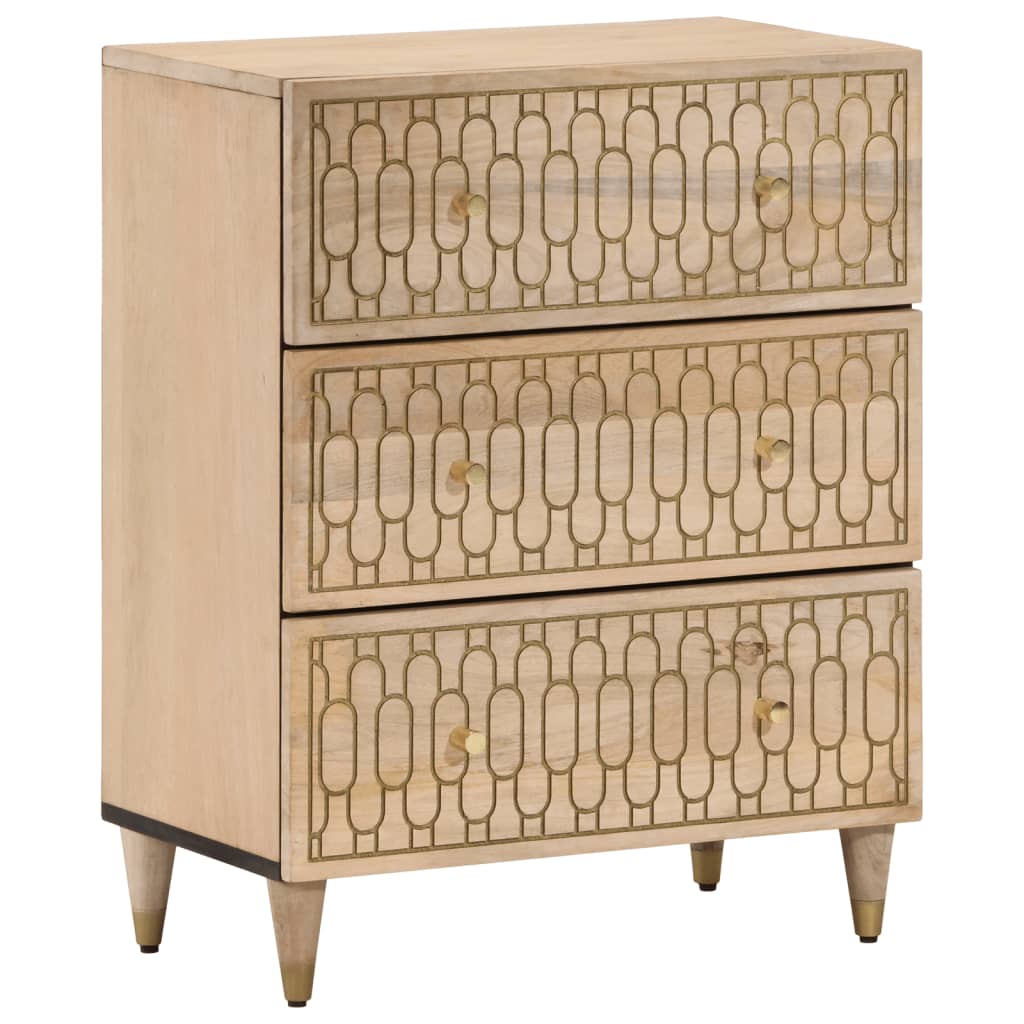 Bijzetkasten 3 st 60x33x75 cm massief mangohout is nu te koop bij PeponiXL, paradijselijk wonen!