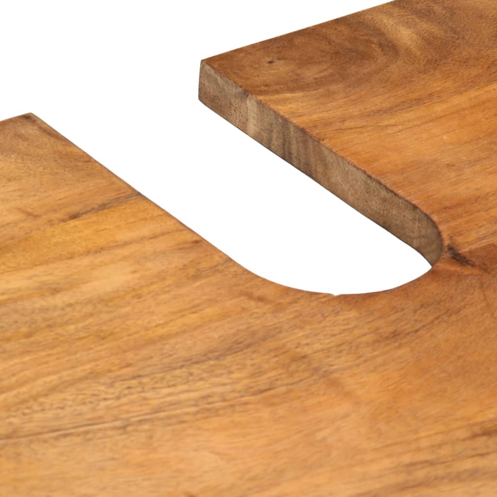 2-delige Badkamermeubelset massief mangohout is nu te koop bij PeponiXL, paradijselijk wonen!