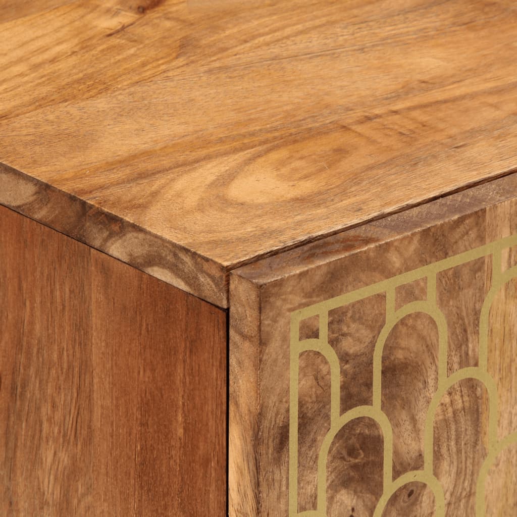 3-delige Badkamermeubelset massief mangohout is nu te koop bij PeponiXL, paradijselijk wonen!