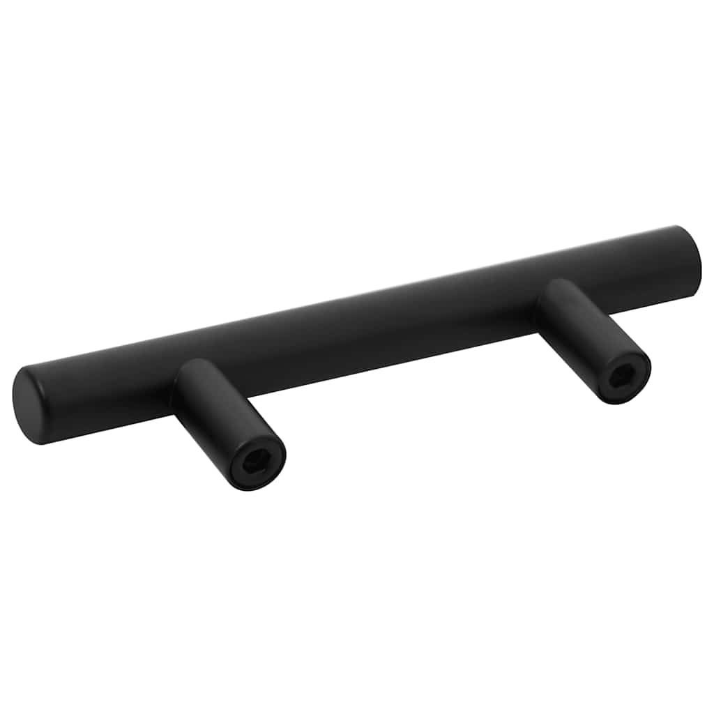 Handvatten 10 st 64 mm roestvrij staal zwart is nu te koop bij PeponiXL, paradijselijk wonen!