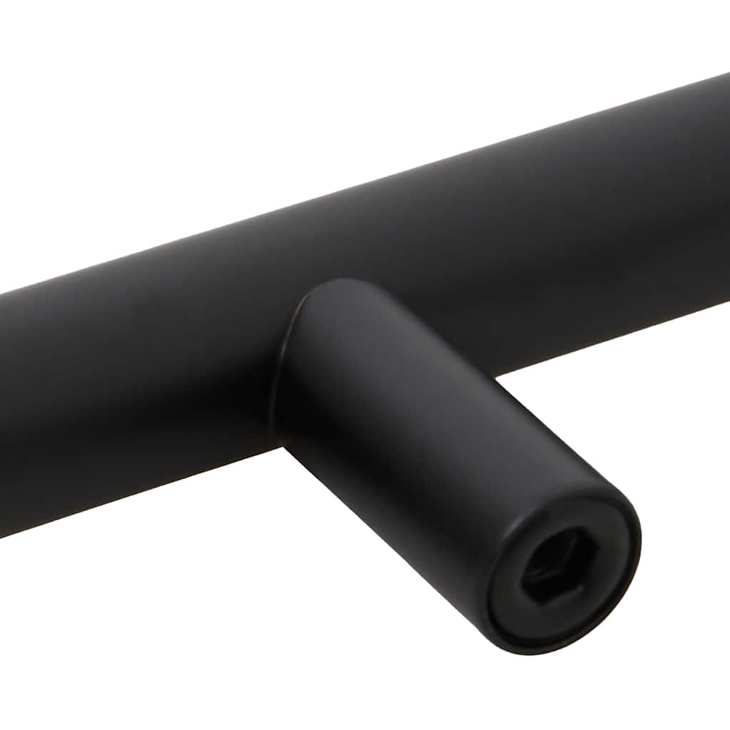 Handvatten 5 st 224 mm roestvrij staal zwart is nu te koop bij PeponiXL, paradijselijk wonen!