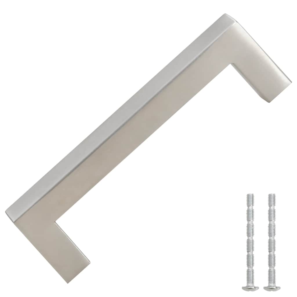Handvatten 10 st 96 mm roestvrij staal zilverkleurig is nu te koop bij PeponiXL, paradijselijk wonen!