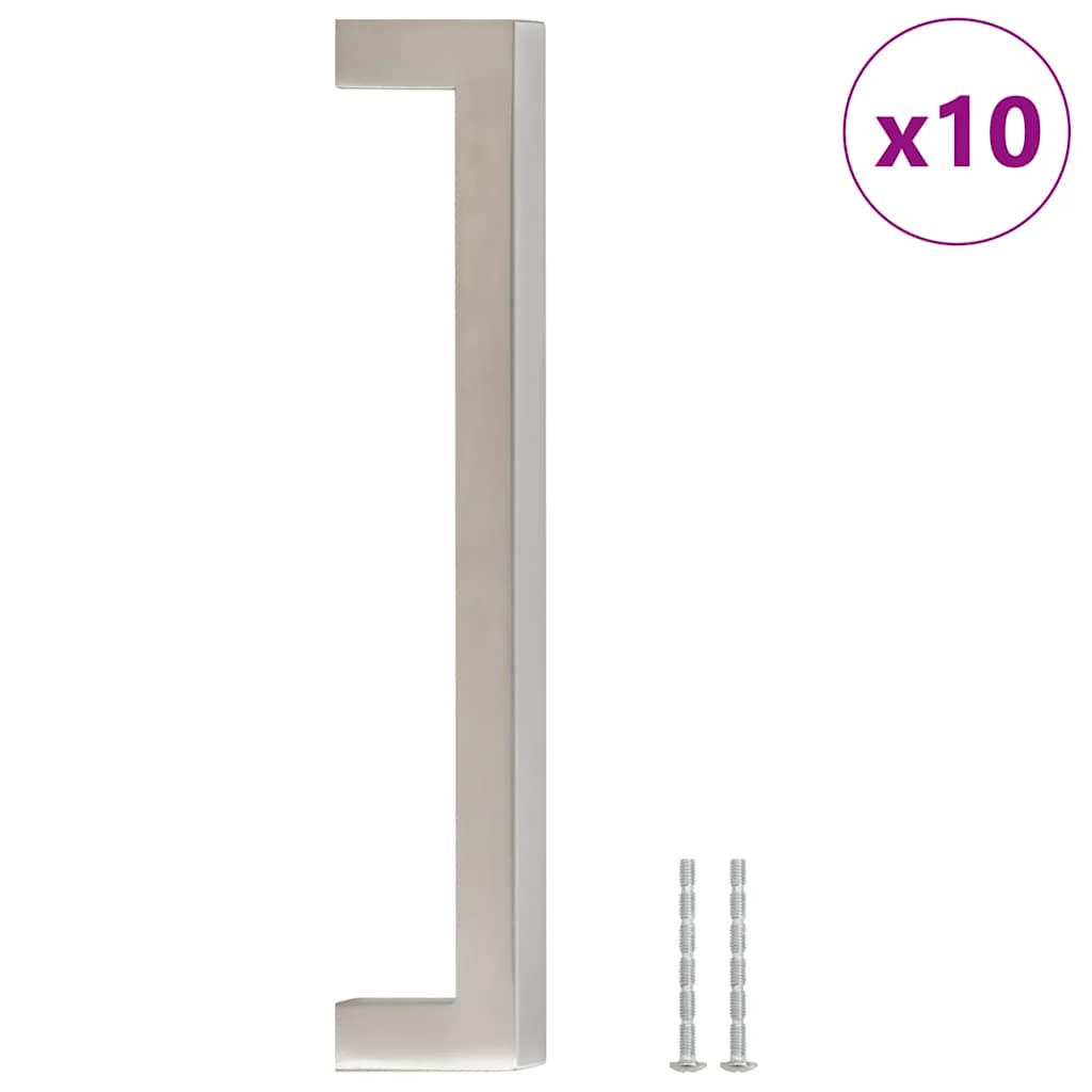 Handvatten 10 st 160 mm roestvrij staal zilverkleurig is nu te koop bij PeponiXL, paradijselijk wonen!