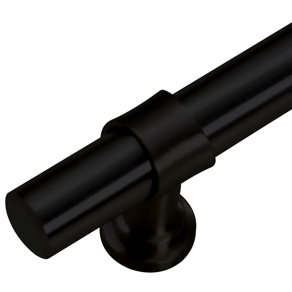 Handvatten 10 st 128 mm roestvrij staal zwart is nu te koop bij PeponiXL, paradijselijk wonen!