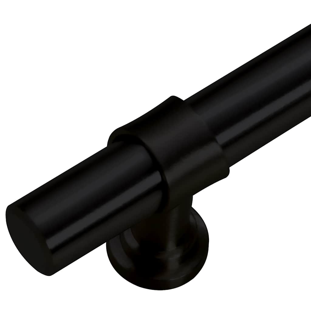 Handvatten 5 st 224 mm roestvrij staal zwart is nu te koop bij PeponiXL, paradijselijk wonen!