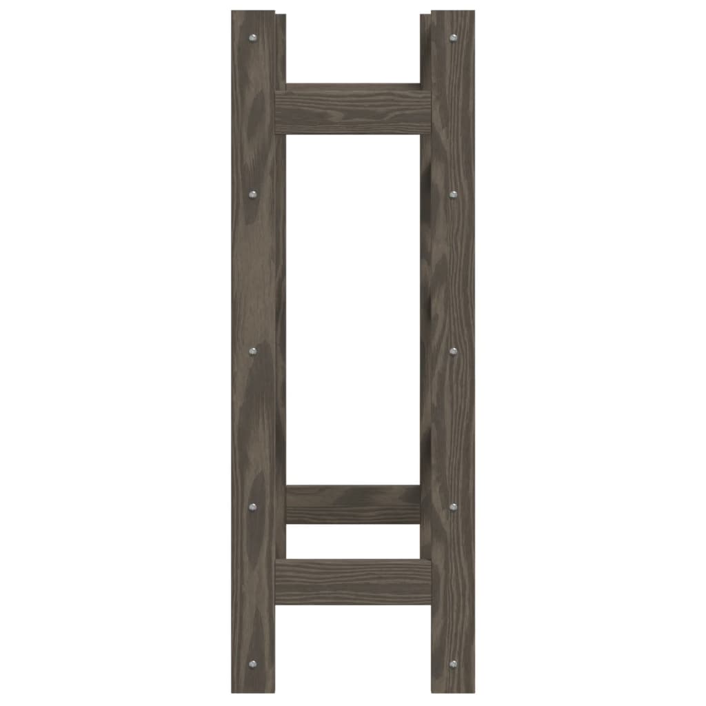 Wijnrek voor 20 flessen massief grenenhout grijs is nu te koop bij PeponiXL, paradijselijk wonen!