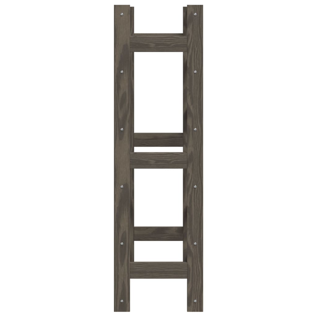 Wijnrek voor 30 flessen massief grenenhout grijs is nu te koop bij PeponiXL, paradijselijk wonen!