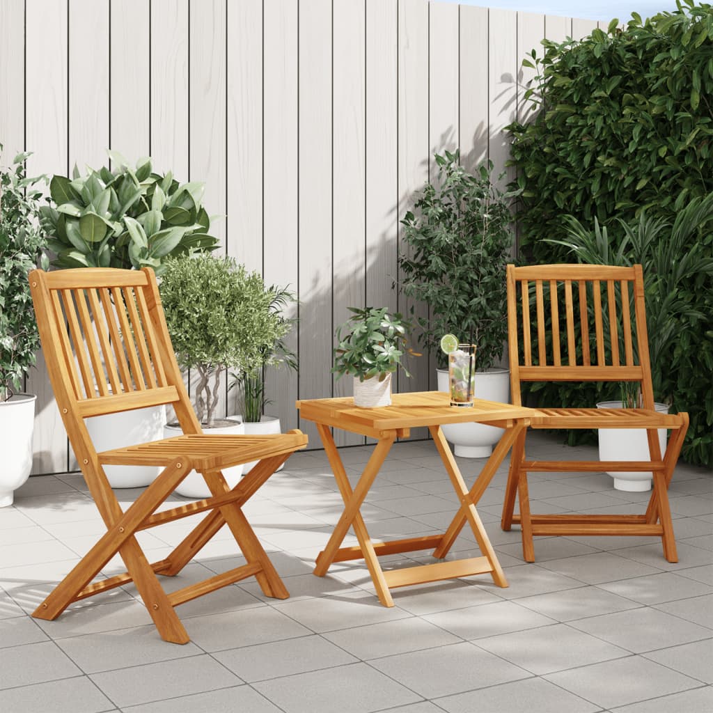 3-delige Tuinset inklapbaar massief acaciahout is nu te koop bij PeponiXL, paradijselijk wonen!