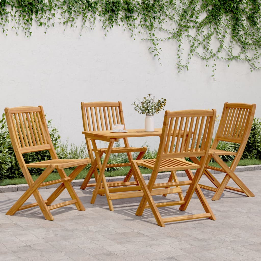 5-delige Tuinset inklapbaar massief acaciahout is nu te koop bij PeponiXL, paradijselijk wonen!
