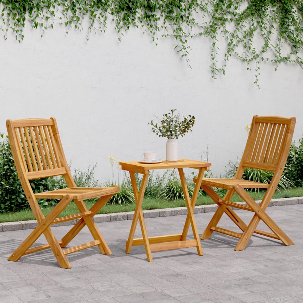 3-delige Tuinset inklapbaar massief acaciahout is nu te koop bij PeponiXL, paradijselijk wonen!