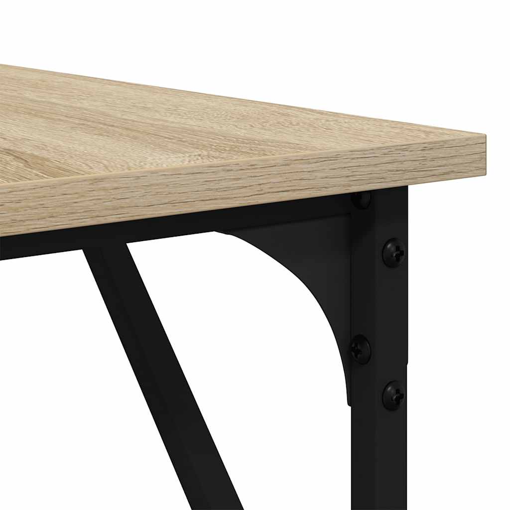 Bureau 149x149x75 cm bewerkt hout sonoma eikenkleurig is nu te koop bij PeponiXL, paradijselijk wonen!