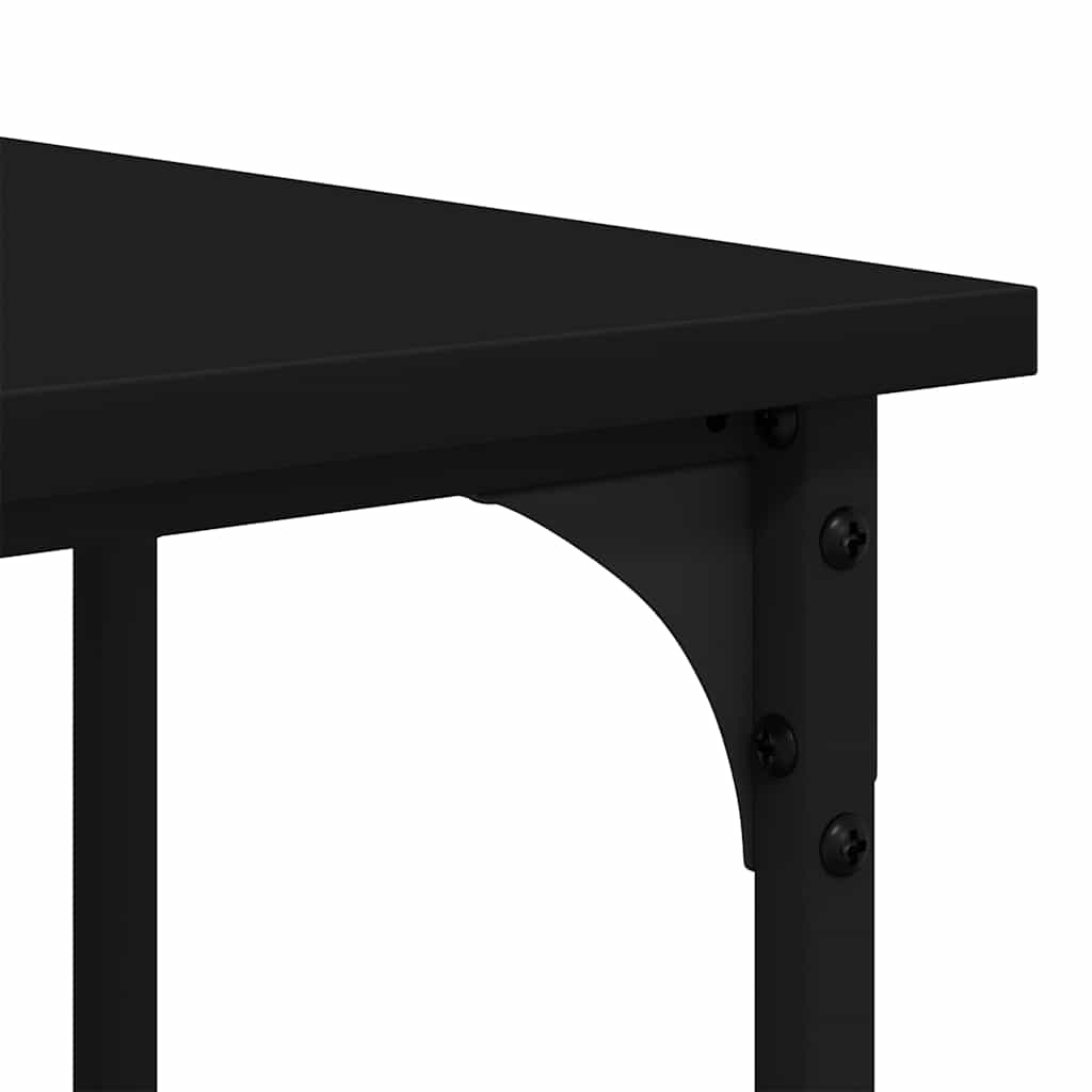 Bureau 139x139x75 cm bewerkt hout zwart is nu te koop bij PeponiXL, paradijselijk wonen!