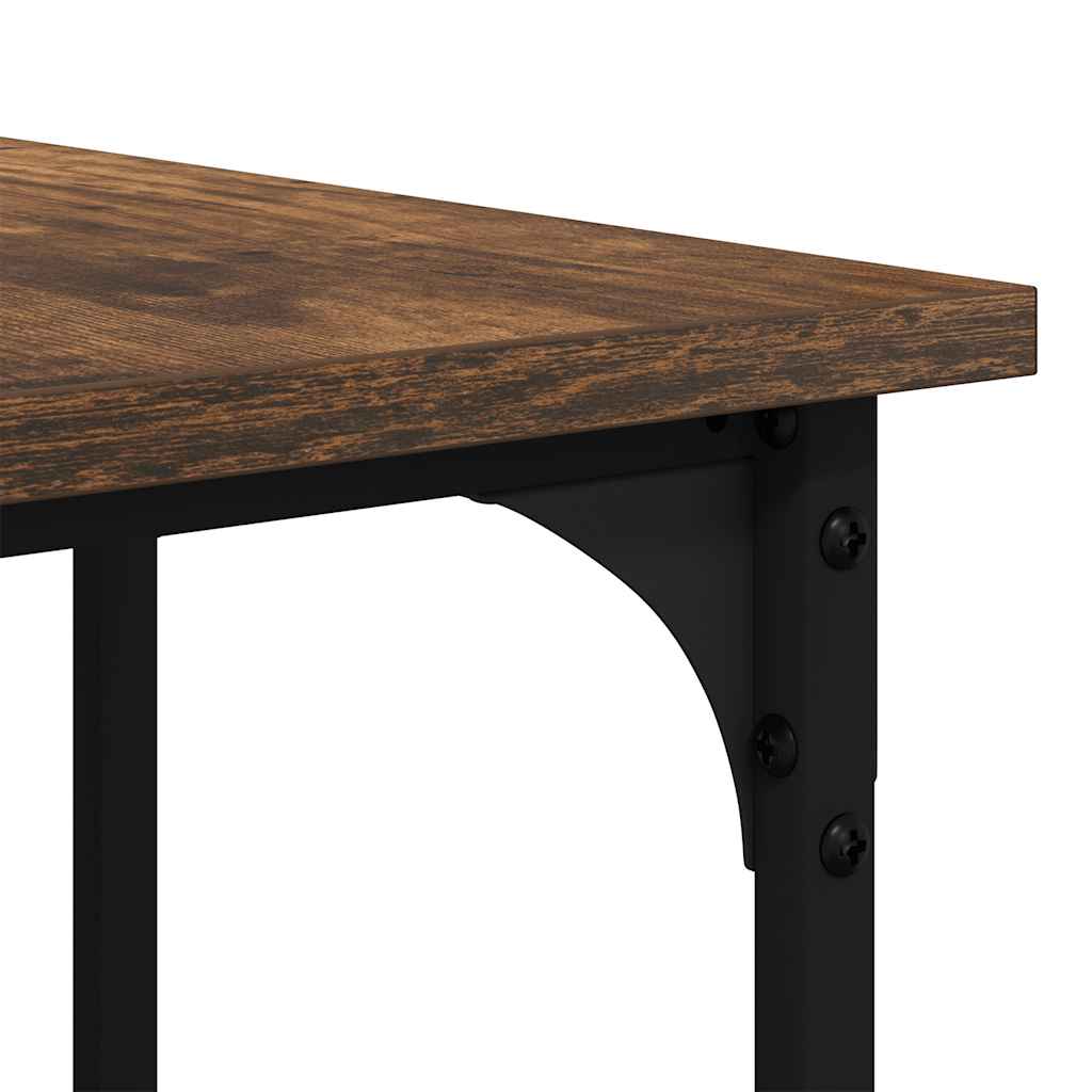 Bureau 139x139x75 cm bewerkt hout gerookt eikenkleurig is nu te koop bij PeponiXL, paradijselijk wonen!