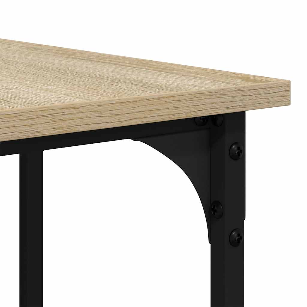 Bureau 139x139x75 cm bewerkt hout sonoma eikenkleurig is nu te koop bij PeponiXL, paradijselijk wonen!