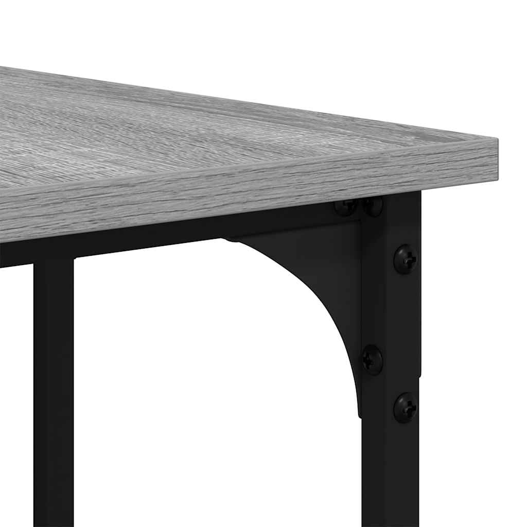 Bureau 139x139x75 cm bewerkt hout grijs sonoma eikenkleurig is nu te koop bij PeponiXL, paradijselijk wonen!