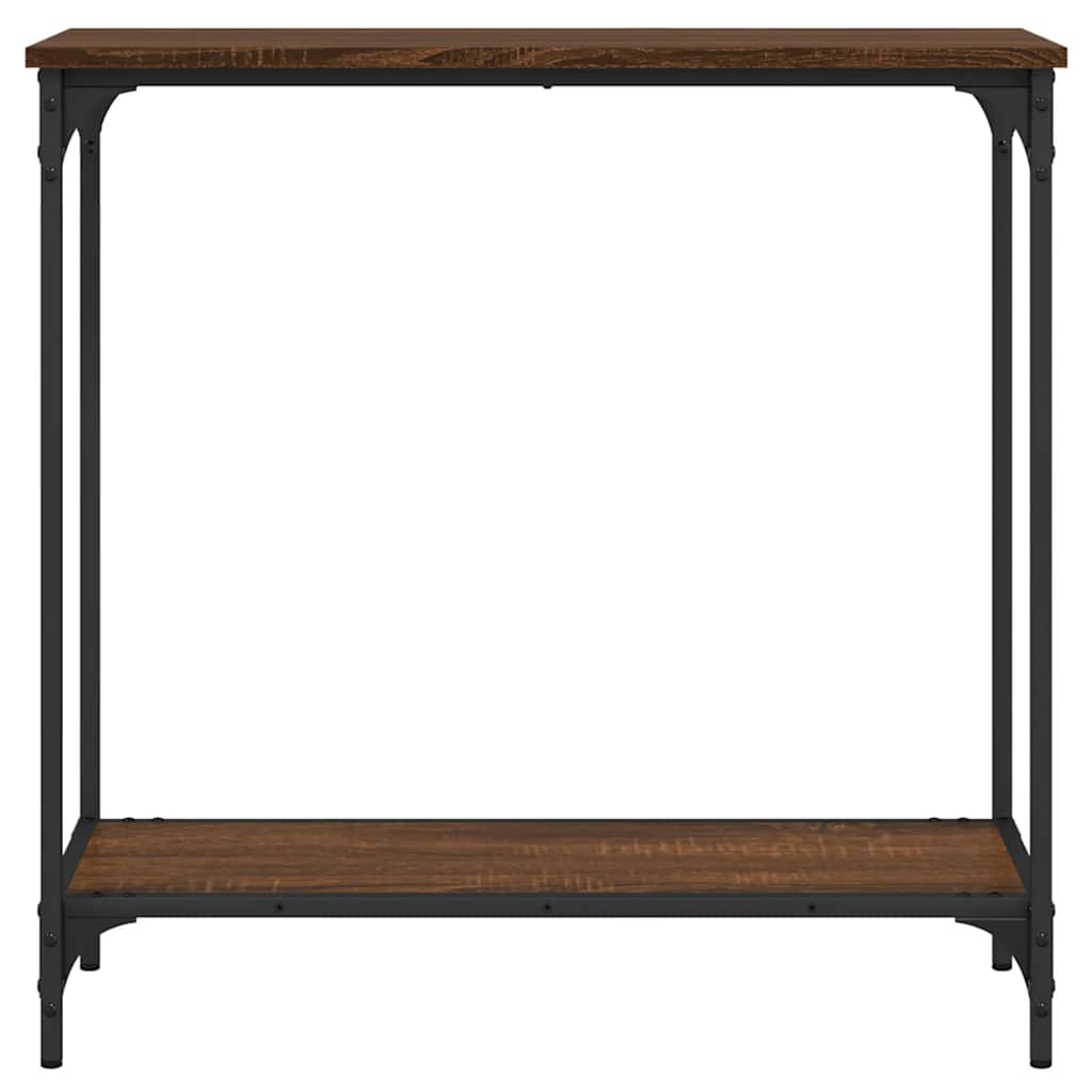 Wandtafel 75x30,5x75 cm bewerkt hout bruin eikenkleur is nu te koop bij PeponiXL, paradijselijk wonen!