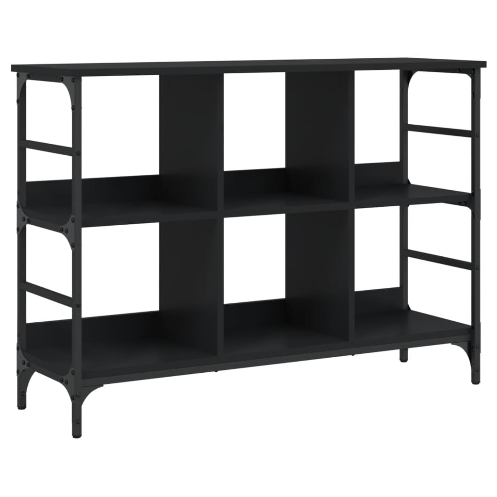 Dressoir 102x32x73,5 cm bewerkt hout zwart is nu te koop bij PeponiXL, paradijselijk wonen!