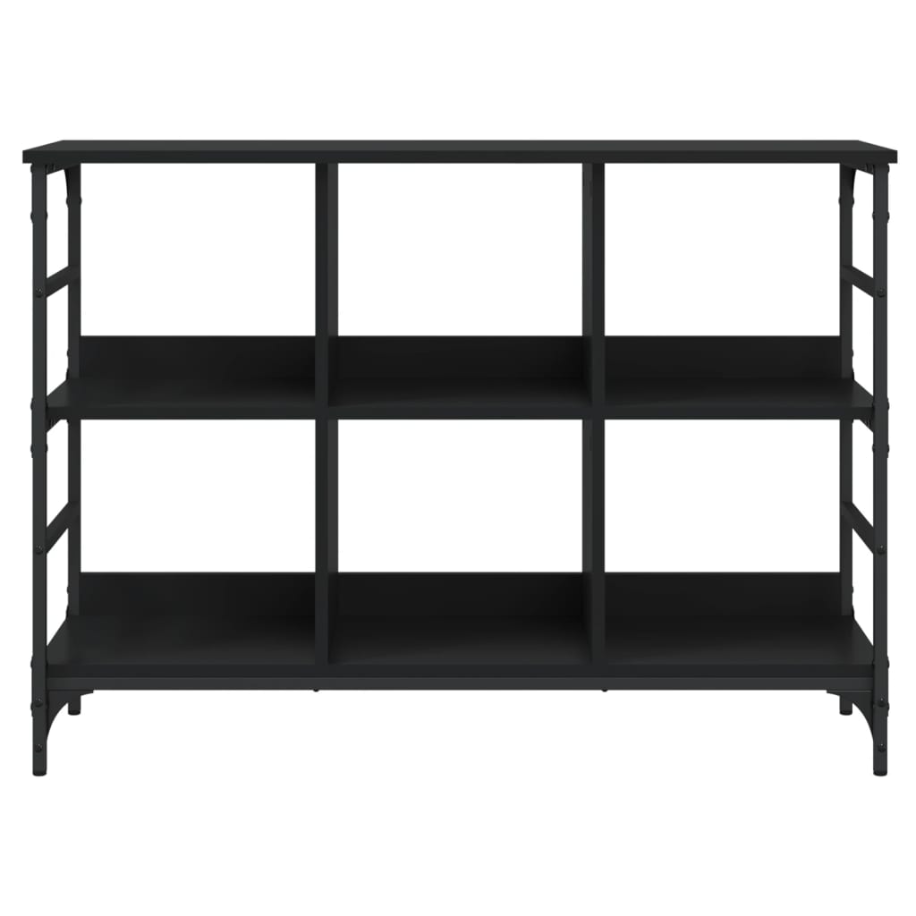 Dressoir 102x32x73,5 cm bewerkt hout zwart is nu te koop bij PeponiXL, paradijselijk wonen!