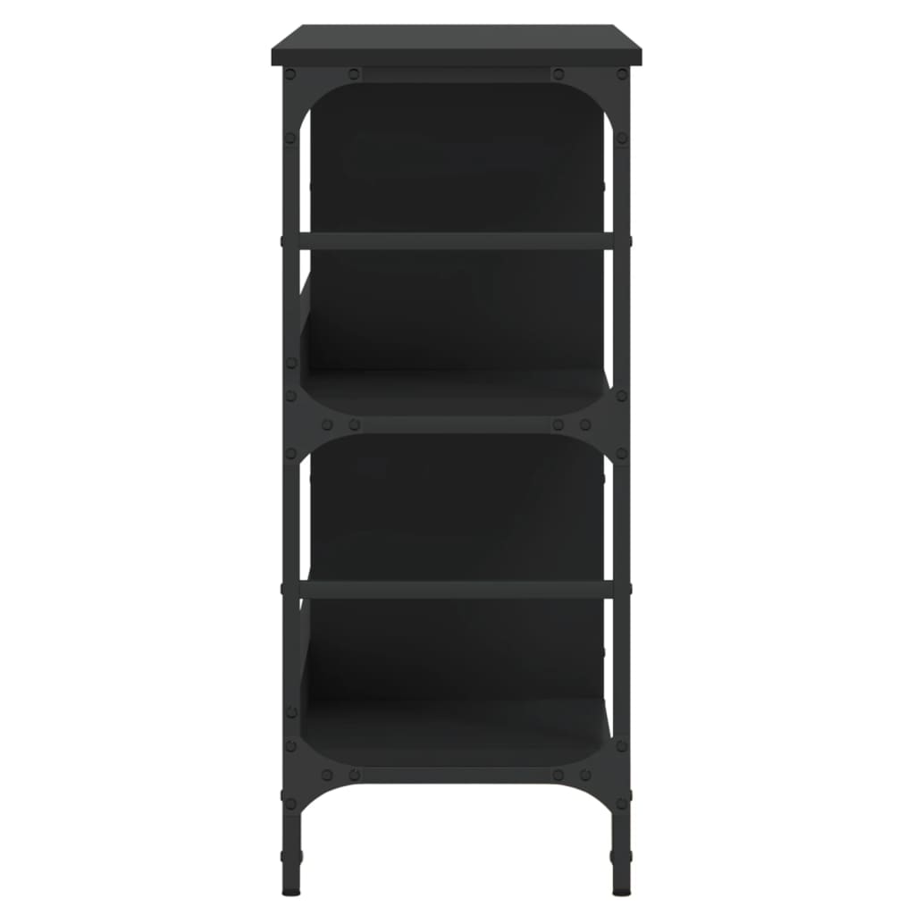 Dressoir 102x32x73,5 cm bewerkt hout zwart is nu te koop bij PeponiXL, paradijselijk wonen!