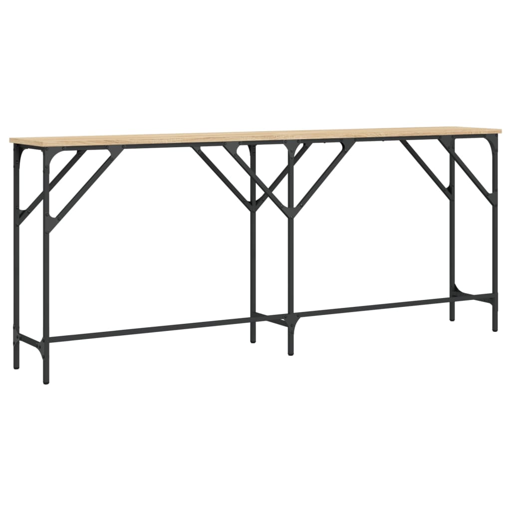 Wandtafel 180x29x75 cm bewerkt hout sonoma eikenkleurig is nu te koop bij PeponiXL, paradijselijk wonen!