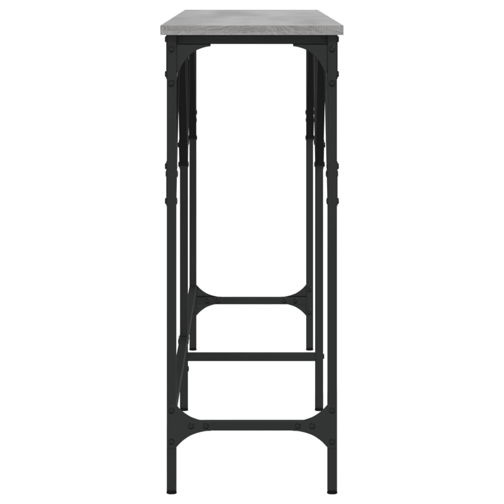 Wandtafel 180x29x75 cm bewerkt hout grijs sonoma eikenkleurig is nu te koop bij PeponiXL, paradijselijk wonen!