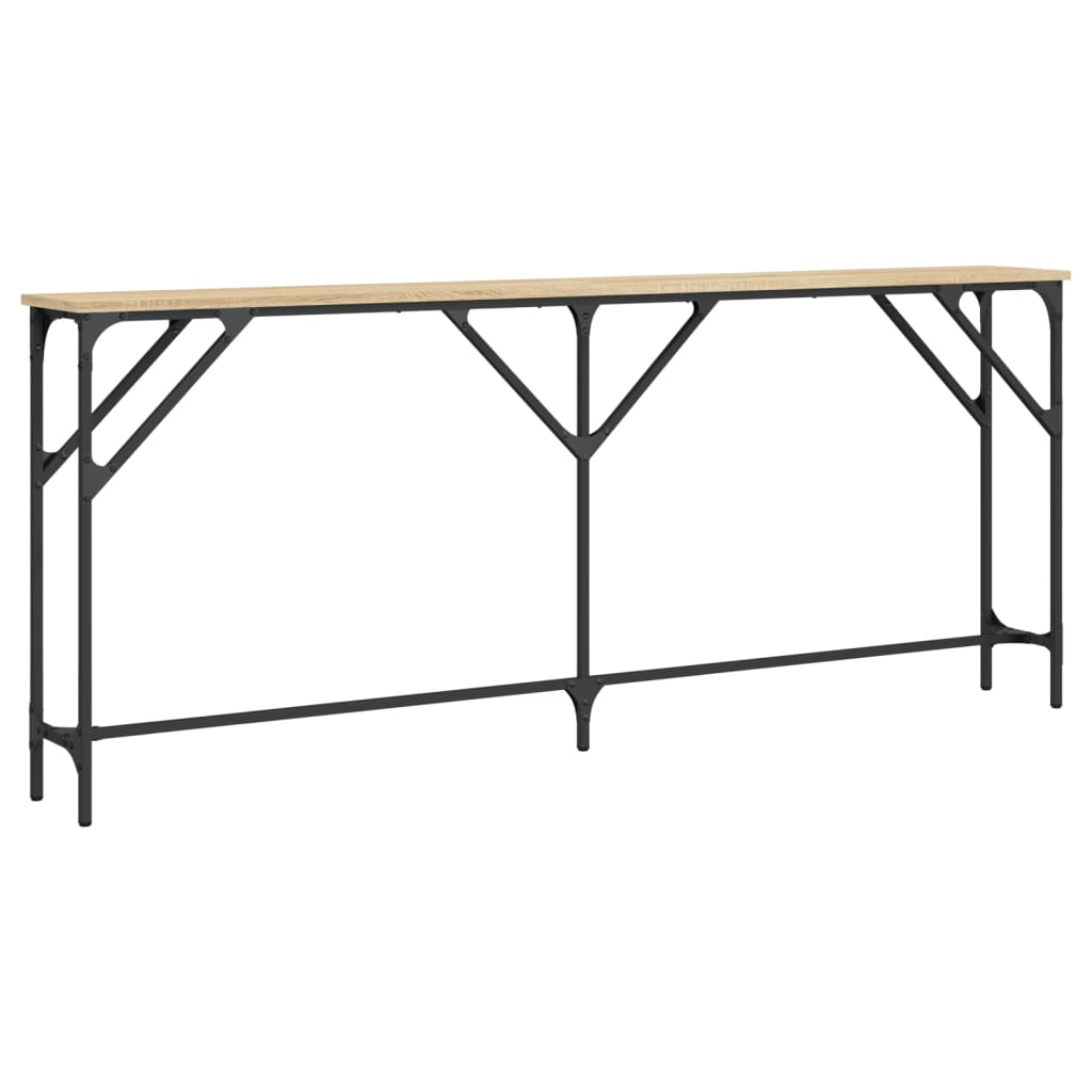 Wandtafel 180x23x75 cm bewerkt hout sonoma eikenkleurig is nu te koop bij PeponiXL, paradijselijk wonen!