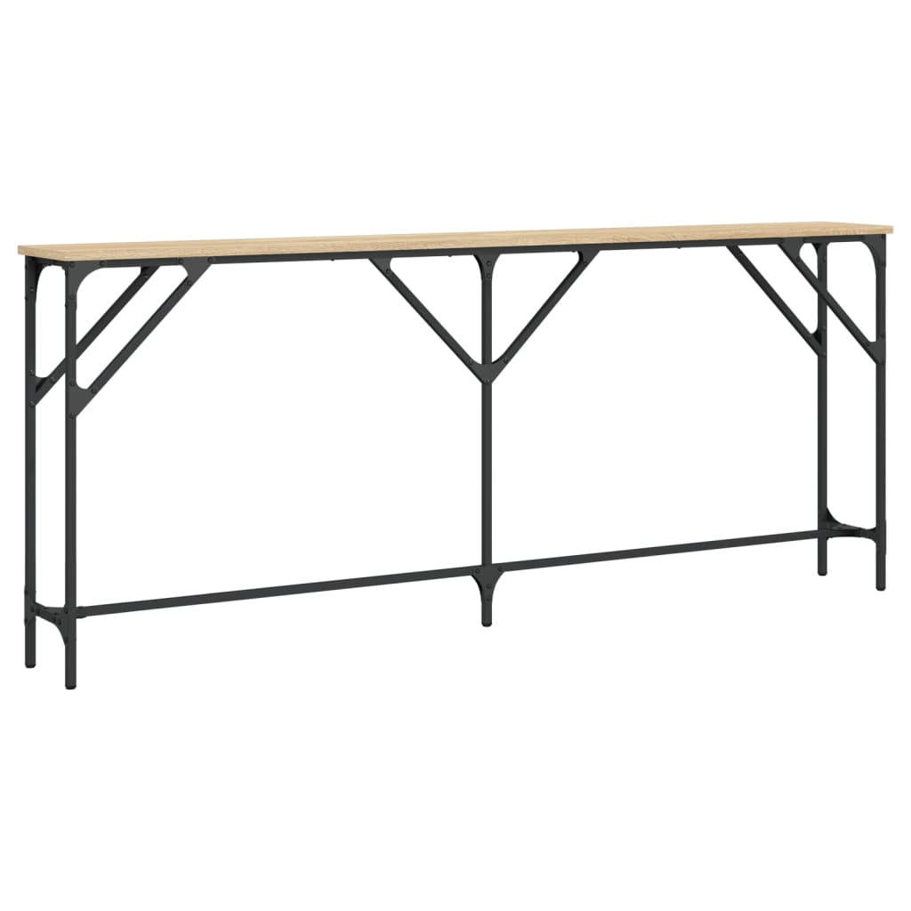 Wandtafel 180x23x75 cm bewerkt hout sonoma eikenkleurig is nu te koop bij PeponiXL, paradijselijk wonen!