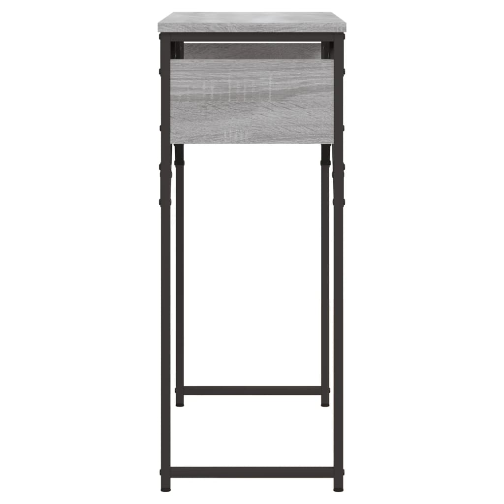Wandtafel met schap 75x30x75 cm bewerkt hout grijs sonoma is nu te koop bij PeponiXL, paradijselijk wonen!