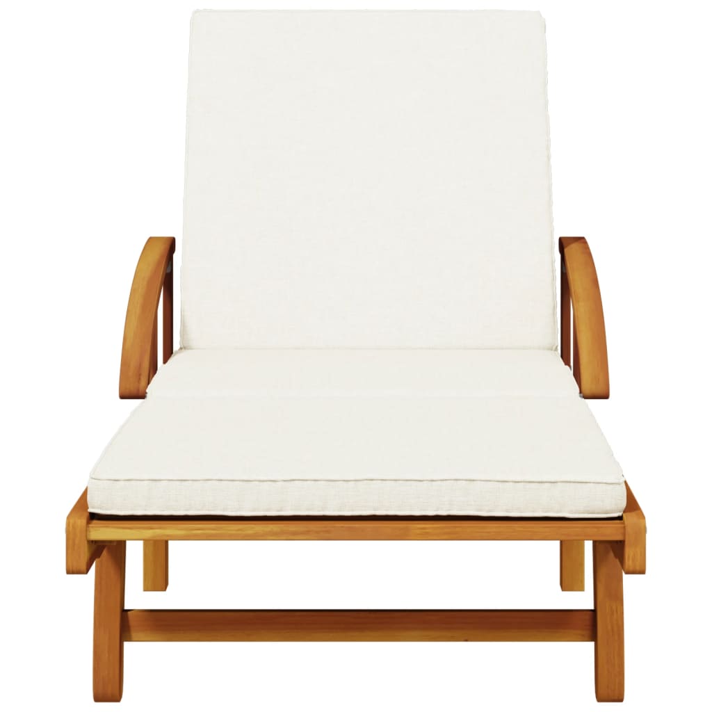 Ligbed met kussen en tafel massief acaciahout is nu te koop bij PeponiXL, paradijselijk wonen!