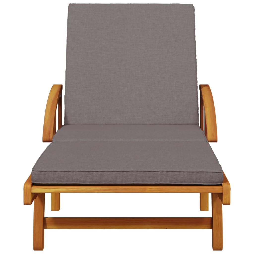 Ligbed met kussen en tafel massief acaciahout is nu te koop bij PeponiXL, paradijselijk wonen!