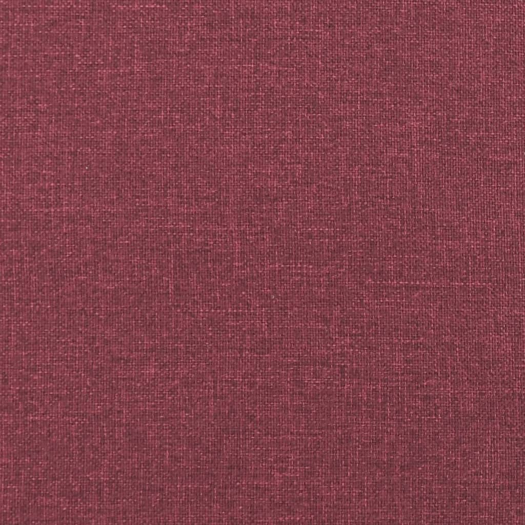Bankje met rugleuning 120x62x75,5 cm stof wijnrood is nu te koop bij PeponiXL, paradijselijk wonen!