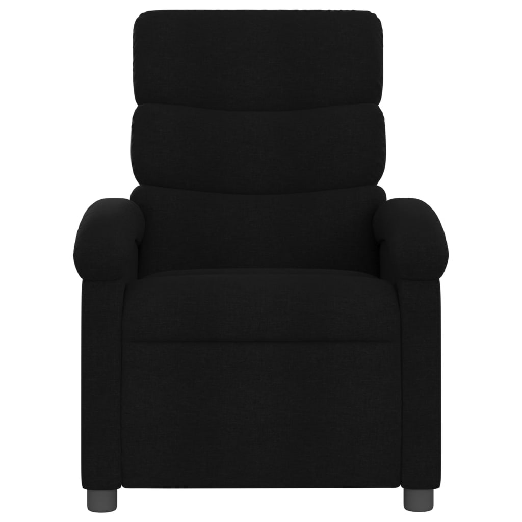 Fauteuil verstelbaar stof zwart is nu te koop bij PeponiXL, paradijselijk wonen!