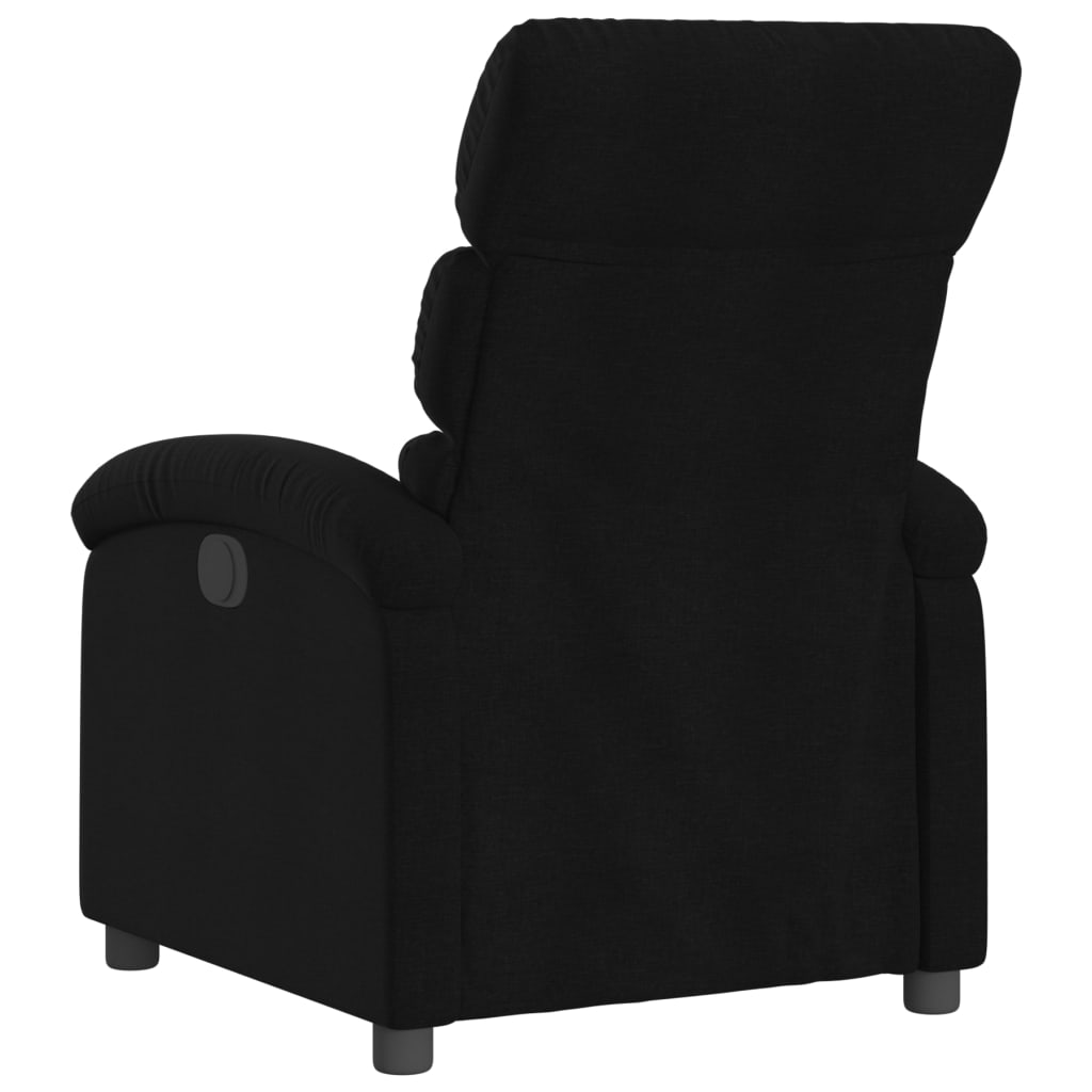 Fauteuil verstelbaar stof zwart is nu te koop bij PeponiXL, paradijselijk wonen!