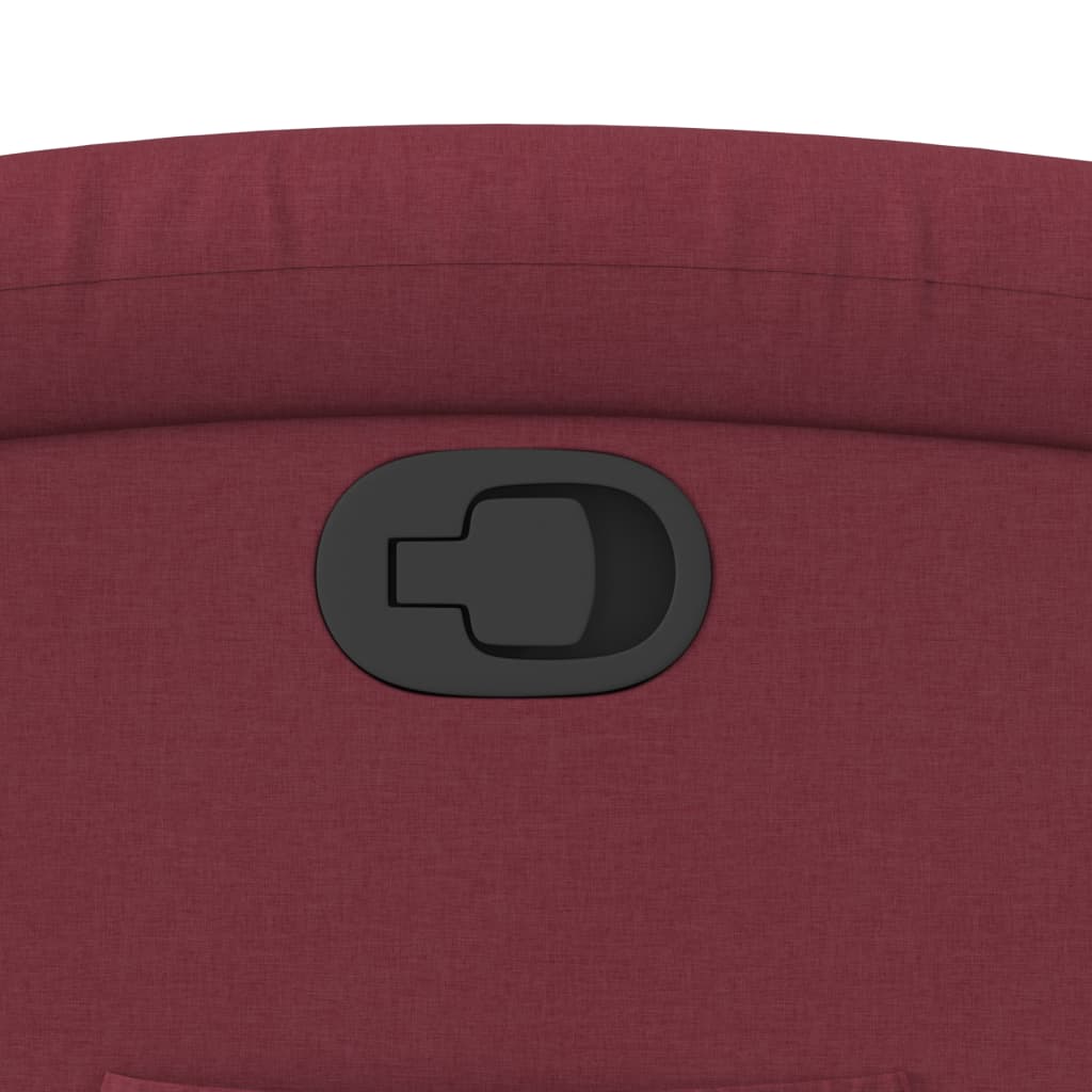 Fauteuil verstelbaar stof wijnrood is nu te koop bij PeponiXL, paradijselijk wonen!