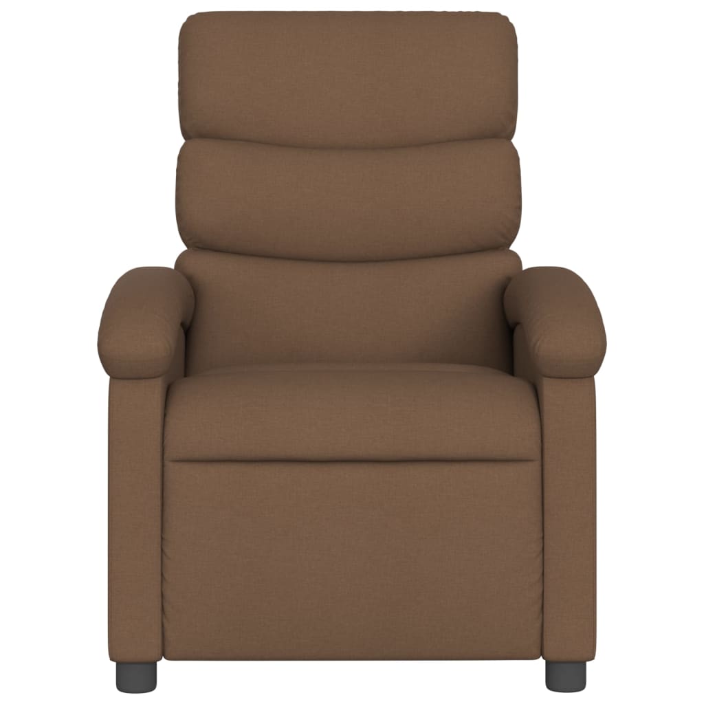 Fauteuil verstelbaar stof bruin is nu te koop bij PeponiXL, paradijselijk wonen!