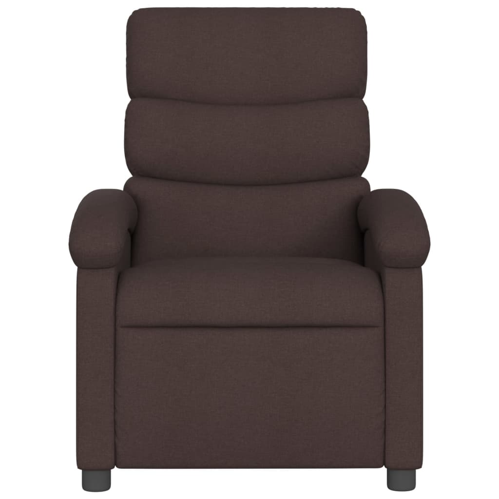 Fauteuil verstelbaar stof donkerbruin is nu te koop bij PeponiXL, paradijselijk wonen!