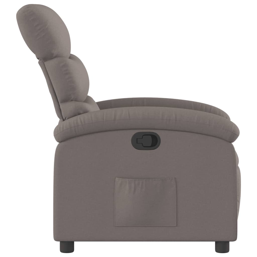 Fauteuil verstelbaar stof taupe is nu te koop bij PeponiXL, paradijselijk wonen!